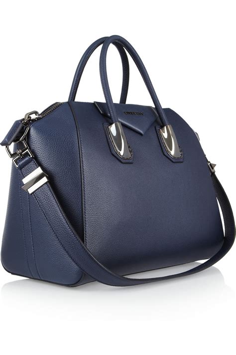 givenchy antigona media vestiaire collective|Antigona leather handbag Givenchy Blue in Leather .